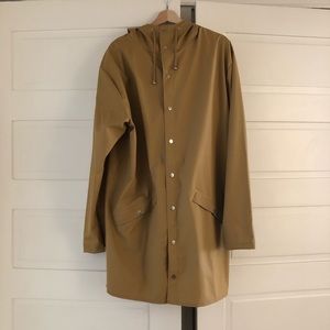 RAINS Khaki Yellow Rain Coat